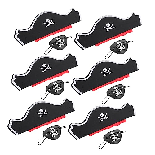 Milisten 6 Sätze Piraten Kostüm Zubehör Set Teiliges Set mit Piratenhut und Augenmaske für Halloween Cosplay und Mottopartys Hochwertige Materialien Einfach zu Tragen Stylisches Design Milisten 6 Sätze Piraten Kostüm Zubehör Set Teiliges Set mit Piratenhut und Augenmaske für Halloween Cosplay und Mottopartys Hochwertige Materialien Einfach zu Tragen Stylisches Design von Milisten