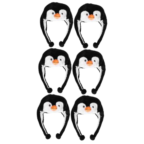 Milisten 6 Stck Lustige Pinguin Mütze mit Ohrenschutz Teiliges Weiches PP Baumwollmaterial Bequem und Hautfreundlich für Party Festival Karneval Cosplay und Sowie Milisten 6 Stck Lustige Pinguin Mütze mit Ohrenschutz Teiliges Weiches PP Baumwollmaterial Bequem und Hautfreundlich für Party Festival Karneval Cosplay und Sowie von Milisten