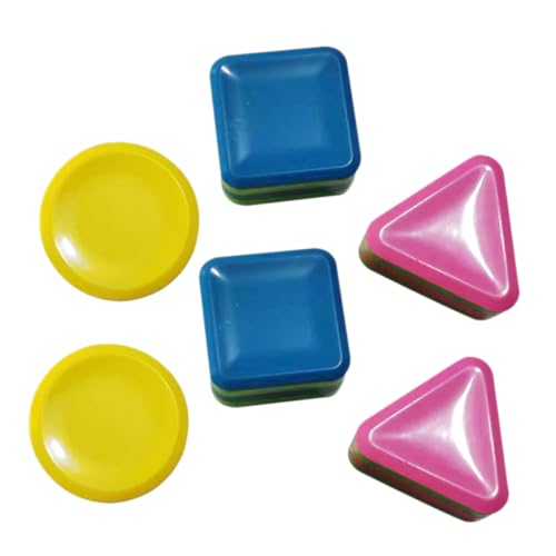 Milisten 6 Stück Geometrischer Rhythmus Shaker für Kleinkinder Quadratisch Rund Dreieckig Fördert Kreativität und Feinmotorik im Kindergarten von Milisten