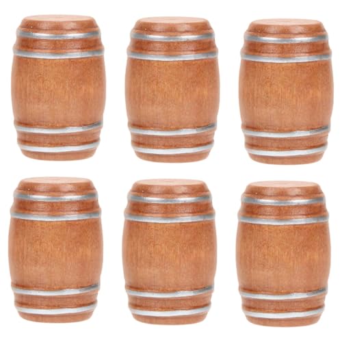Milisten 6 Stück Barzubehör Miniatur-Weinfass-Figur Puppenhaus-Bar-Zubehör Garten Dekoration puppenhaus zubehör Puppenhaus-Bierfass Mini-Bierfässer aus Holz hölzern Light Brown Milisten 6 Stück Barzubehör Miniatur-Weinfass-Figur Puppenhaus-Bar-Zubehör Garten Dekoration puppenhaus zubehör Puppenhaus-Bierfass Mini-Bierfässer aus Holz hölzern Light Brown von Milisten