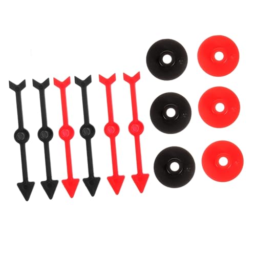 Milisten 6 Stück Digitales Plattenspieler - Pfeilspinner sensorisch für Brettspiel Pfeile Spielspinner für Spiele Turntable DIY-Zubehör Pfeile Zubehör Plastik von Milisten