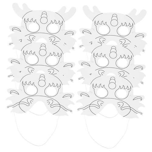 Milisten 6 Stück Diy Ausmalmasken Unbemalte Halbmaske aus Papier für Elastischem Band zum Basteln und Gestalten für Karneval und Partys Milisten 6 Stück Diy Ausmalmasken Unbemalte Halbmaske aus Papier für Elastischem Band zum Basteln und Gestalten für Karneval und Partys von Milisten