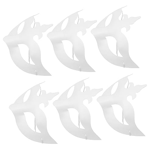 Milisten 6 Stück Diy Handgemalte Weiße Papiermasken für Maskenball Karneval und Halloween Kreative Bastelmaske für Erwachsene Partys und Rollenspiele Milisten 6 Stück Diy Handgemalte Weiße Papiermasken für Maskenball Karneval und Halloween Kreative Bastelmaske für Erwachsene Partys und Rollenspiele von Milisten