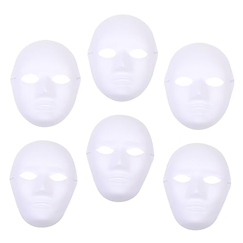 Milisten 6 Stück Diy Unbemalte Papiermasken für Maskerade mit Krone Handgemalte Gesichtsverkleidung für Partys und Feste für Kreative Bastelprojekte Milisten 6 Stück Diy Unbemalte Papiermasken für Maskerade mit Krone Handgemalte Gesichtsverkleidung für Partys und Feste für Kreative Bastelprojekte von Milisten