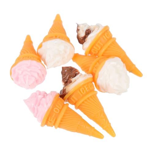 Milisten 6 Stück Eiskegelmodell Essen Tell dir vor, Spiel zu, Mini Dekorationen -Requisiten Scoop gefälschte Eistüten Puppenhaus Eiscreme-Foto-Requisiten Harz Milisten 6 Stück Eiskegelmodell Essen Tell dir vor, Spiel zu, Mini Dekorationen -Requisiten Scoop gefälschte Eistüten Puppenhaus Eiscreme-Foto-Requisiten Harz von Milisten
