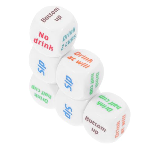 Milisten 6 Stück Englische Sechsseitige Würfelspiel Für Junggeselle Knifflige Würfelspiel Trinken Fußball -trinkwürfel Ausgefallene Betrunkenes Würfelspiel Acryl Milisten 6 Stück Englische Sechsseitige Würfelspiel Für Junggeselle Knifflige Würfelspiel Trinken Fußball -trinkwürfel Ausgefallene Betrunkenes Würfelspiel Acryl von Milisten