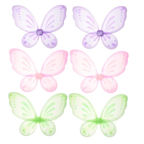 Milisten 6 Stück Flügel Für Mädchen Schmetterling Kleid Fee Kostüm Party Gefälligkeiten Party-flügel-stütze Frauen Cosplay Flügelstütze Flügel Für Cosplay Nylon Milisten 6 Stück Flügel Für Mädchen Schmetterling Kleid Fee Kostüm Party Gefälligkeiten Party-flügel-stütze Frauen Cosplay Flügelstütze Flügel Für Cosplay Nylon von Milisten