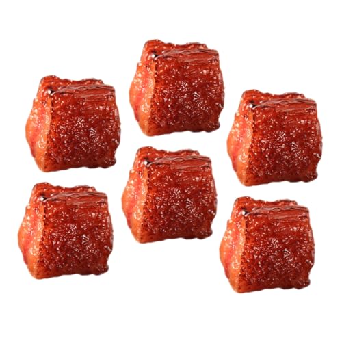 Milisten 6 Stück Gefälschte Fleischstütze Küchendekoration Dekoratives Lebensmittelmodell Gefälschtes Gekochtes Fleisch Küchenfleischmodell Falsches Fleisch PVC Milisten 6 Stück Gefälschte Fleischstütze Küchendekoration Dekoratives Lebensmittelmodell Gefälschtes Gekochtes Fleisch Küchenfleischmodell Falsches Fleisch PVC von Milisten