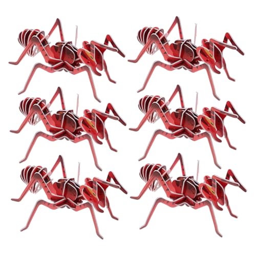 Milisten 6 Stück Gehirnameise Besondere Bastelanlässe Lustig Realistisch Zum Zusammenbauen Für Jungen Teaser Puzzle Basteln Tag Valentinstag Pappe Zum Lernen von Milisten