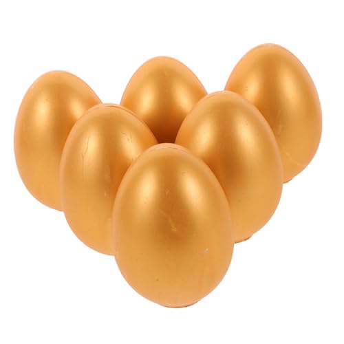 Milisten 6 Stück Goldene Eier Spielzeugkorb Eieraufsatz Füller Party Eierträger Kartonspender Vorlotteriebedarf Ei Leeres Goldenes Ei Goldenes Osterei Festival von Milisten