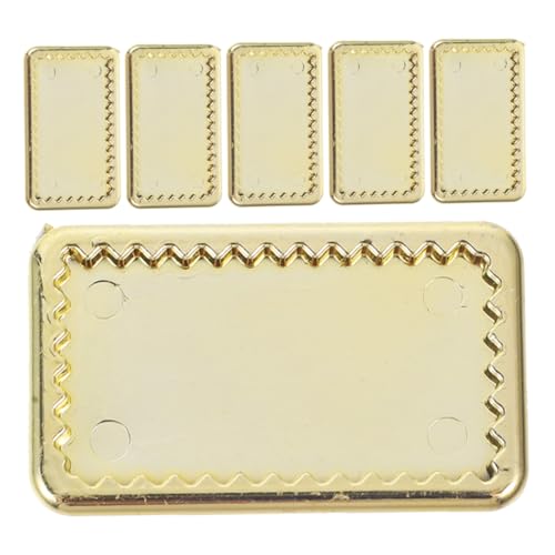 Milisten 6 Stück Goldene Tellerdekorationen Küche Puppenhaus Miniaturszene Kleines Tellermodell Mini Speiseteller Mini Hausspielzeug Puppengeschirr Kleine Teller Mini Milisten 6 Stück Goldene Tellerdekorationen Küche Puppenhaus Miniaturszene Kleines Tellermodell Mini Speiseteller Mini Hausspielzeug Puppengeschirr Kleine Teller Mini von Milisten