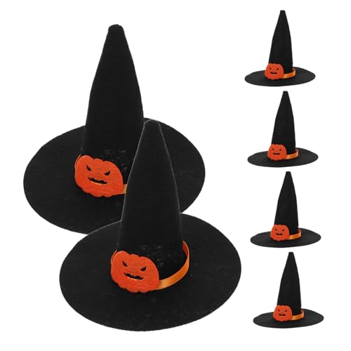 Milisten 6 Stück Halloween Dekoration für Flaschen Kleine Hüte für Themenpartys Diy Bastelprojekte Weinflaschen Toppers Bezaubernde Accessoires von Milisten