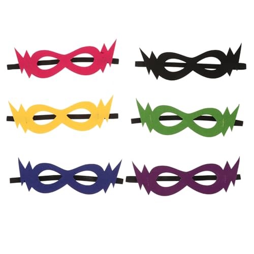 Milisten 6 Stück Halloween Filzmasken für Cosplay Masken Schwarz Blau Grün und Gelb für Familienverkleidungen und Karneval Spaß Milisten 6 Stück Halloween Filzmasken für Cosplay Masken Schwarz Blau Grün und Gelb für Familienverkleidungen und Karneval Spaß von Milisten