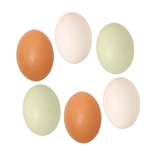 Milisten 6 Stück Imitationseier Simulierte Eier Eier Künstliche Eier Spiel Eier Künstliche Falsche Eier Zum Bemalen Eier Mit Bruttieren Osterbedarf DIY Bemalbare Eier Milisten 6 Stück Imitationseier Simulierte Eier Eier Künstliche Eier Spiel Eier Künstliche Falsche Eier Zum Bemalen Eier Mit Bruttieren Osterbedarf DIY Bemalbare Eier von Milisten