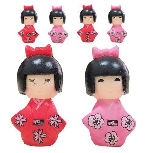 Milisten 6 Stück Kimono-Puppe japanische Ornamentpuppe Japanischer Puppenkimono Puppe im japanischen Stil traditionelle japanische Puppe japanische Kimonopuppe PVC Milisten 6 Stück Kimono-Puppe japanische Ornamentpuppe Japanischer Puppenkimono Puppe im japanischen Stil traditionelle japanische Puppe japanische Kimonopuppe PVC von Milisten