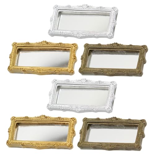 Milisten 6 Stück Klassisches Spiegelzubehör Kleiner Spiegel Mini Spiegel Ornamente Mini Hausmöbel Spiegel Kunsthandwerk Puppenhausspiegel Miniaturmöbel Modell Puppenhaus Milisten 6 Stück Klassisches Spiegelzubehör Kleiner Spiegel Mini Spiegel Ornamente Mini Hausmöbel Spiegel Kunsthandwerk Puppenhausspiegel Miniaturmöbel Modell Puppenhaus von Milisten