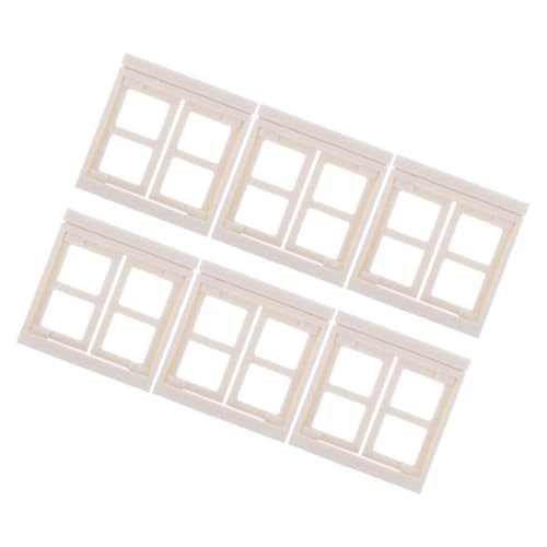 Milisten 6 Stück Kleine Masonspielzeug Zubehör für Spielhäuser Mini Möbelfenster Mini-Fenster Fenster für Häuser Puppenhausmöbel Miniatur-Puppenhaus- Plastik Weiß Milisten 6 Stück Kleine Masonspielzeug Zubehör für Spielhäuser Mini Möbelfenster Mini-Fenster Fenster für Häuser Puppenhausmöbel Miniatur-Puppenhaus- Plastik Weiß von Milisten