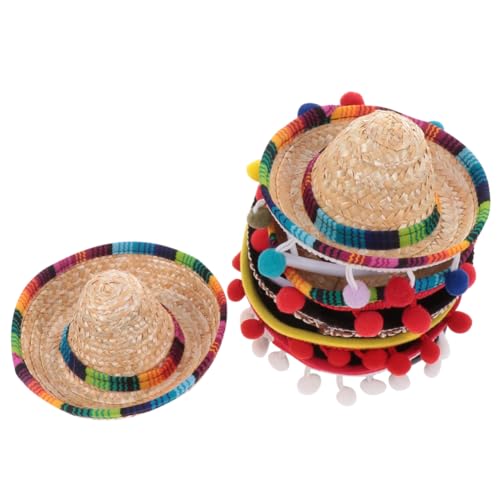 Milisten 6 Stück Kleiner Mexikanische Sombrero Haarreif für Erwachsene und Kinder Festival Kopfschmuck Partyhut Stirnband für Karneval und Fiesta Milisten 6 Stück Kleiner Mexikanische Sombrero Haarreif für Erwachsene und Kinder Festival Kopfschmuck Partyhut Stirnband für Karneval und Fiesta von Milisten