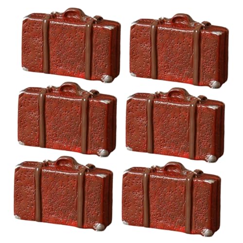 Milisten 6 Stück Koffer Requisiten Party realistisch Mini -Puppenkoffer Koffer für Puppenhäuser Reisen Miniaturgepäck Puppenhausgepäck puppenhaus Koffer Mini-Gepäckkoffer Harz Braun Milisten 6 Stück Koffer Requisiten Party realistisch Mini -Puppenkoffer Koffer für Puppenhäuser Reisen Miniaturgepäck Puppenhausgepäck puppenhaus Koffer Mini-Gepäckkoffer Harz Braun von Milisten
