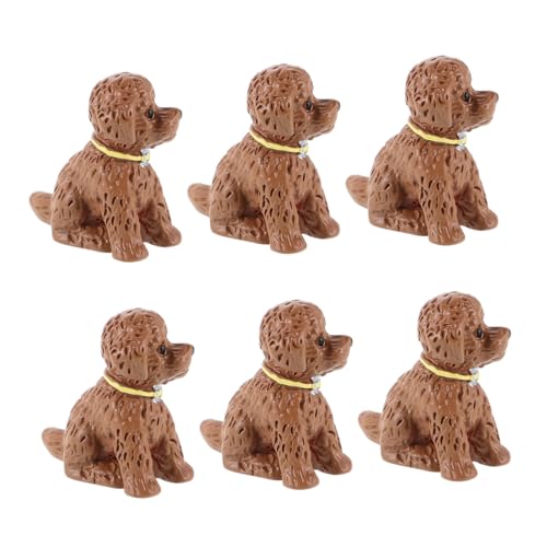 Milisten 6 Stück Mikro Landschafts Ornament Puppenhaus Mini Charms Mikro Landschaft Tier Ornamente Schlüsselanhänger Anhänger Miniaturen Zum Basteln Hunde Kuchenaufsatz Puppenhaus von Milisten