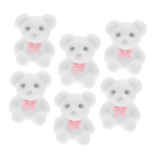 Milisten 6 Stück Mini-Bärpuppe gastgeschenke Hochzeit kleine Bären winziger Bär Minibären Masse Mini-Flockbären Geburtstags-Minibär Minibären für die Babyparty PVC Weiß Milisten 6 Stück Mini-Bärpuppe gastgeschenke Hochzeit kleine Bären winziger Bär Minibären Masse Mini-Flockbären Geburtstags-Minibär Minibären für die Babyparty PVC Weiß von Milisten