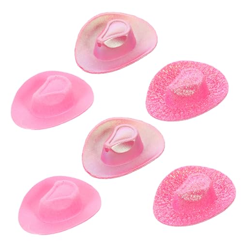 Milisten 6 Stück Mini Cowboyhut Winziger Hut Strohhüte Großpackung Cowboyhut Cowgirlhut Basteln Miniaturhüte Dekorative Miniaturhüte Kleine Hüte Zum Basteln Mini Miniaturhut von Milisten