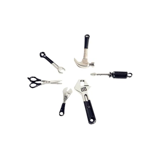Milisten 6 Stück Mini Hammerschlüssel Mini-Toolbox-Zubehör Dekorationszubehör für Puppenhäuser Puppenhaus-Miniaturzubehör Puppenhaus Miniaturzubehör Dollhouse Tool Kit Black Milisten 6 Stück Mini Hammerschlüssel Mini-Toolbox-Zubehör Dekorationszubehör für Puppenhäuser Puppenhaus-Miniaturzubehör Puppenhaus Miniaturzubehör Dollhouse Tool Kit Black von Milisten