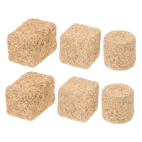 Milisten 6 Stück Mini-Heuhaufen-Modell Miniatur-Heuballen-Figur Stroh Heu Strohballen Mini-Strohheu Miniatur-Heuhaufen Künstliche Heuballen Heu zur Dekoration große Heuballen Holz Khaki Milisten 6 Stück Mini-Heuhaufen-Modell Miniatur-Heuballen-Figur Stroh Heu Strohballen Mini-Strohheu Miniatur-Heuhaufen Künstliche Heuballen Heu zur Dekoration große Heuballen Holz Khaki von Milisten