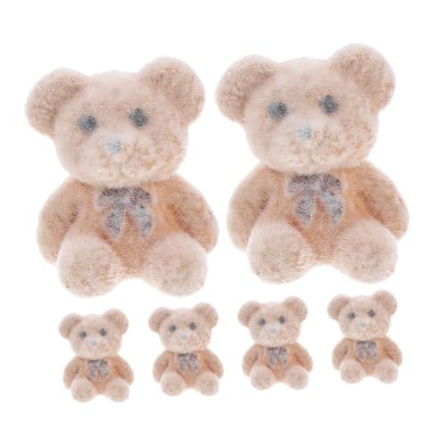 Milisten 6 Stück Mini Plüschbären Dekoration Flockierte Miniaturbären für Hochzeit Shower DIY Bastelbedarf Weiche Tierfiguren Mitbringsel Lichtbraun Milisten 6 Stück Mini Plüschbären Dekoration Flockierte Miniaturbären für Hochzeit Shower DIY Bastelbedarf Weiche Tierfiguren Mitbringsel Lichtbraun von Milisten
