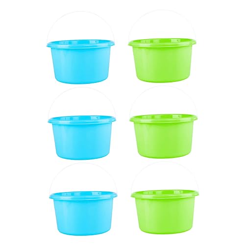 Milisten 6 Stück Mini Sandspielzeug für Teiliges Plastikeimer für Strand Fördert Geschicklichkeit und Koordination für Eltern Junge Mädchen Spiele Bunte Leichte und Zufällige Farbe von Milisten