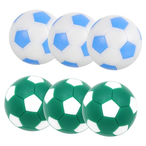 Milisten 6 Stück Mini Tischfußball Bälle Austauschbälle für Tischkicker Spiele und Himmelblau für Indoor Fußballaktivitäten von Milisten