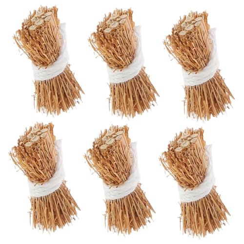 Milisten 6 Stück Miniatur -Gras -Brennholz -Stapelmodell Mini-Heuballen-Dekoration für den Tisch Fotografie-Requisiten Mini Heuballen Miniatur-Heuballen zur Dekoration Khaki Milisten 6 Stück Miniatur -Gras -Brennholz -Stapelmodell Mini-Heuballen-Dekoration für den Tisch Fotografie-Requisiten Mini Heuballen Miniatur-Heuballen zur Dekoration Khaki von Milisten