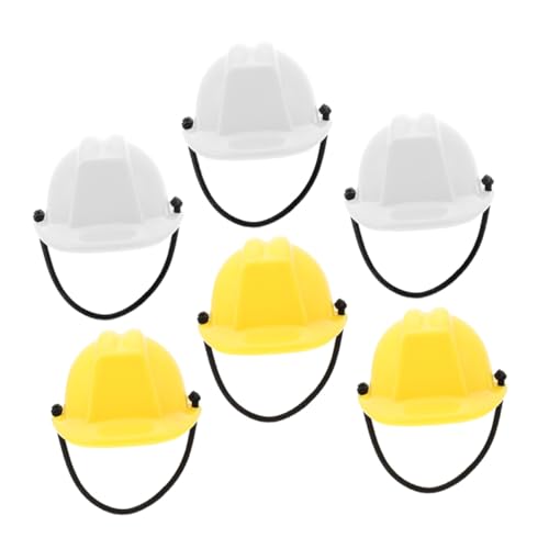 Milisten 6 Stück Miniatur Sicherheitshelme mit Elastischem Band Kleine Bauhelme für Puppen Dekorative Mini Schutzhelme in Weiß und Gelb Vielseitig für Spiel und Dekoration Milisten 6 Stück Miniatur Sicherheitshelme mit Elastischem Band Kleine Bauhelme für Puppen Dekorative Mini Schutzhelme in Weiß und Gelb Vielseitig für Spiel und Dekoration von Milisten