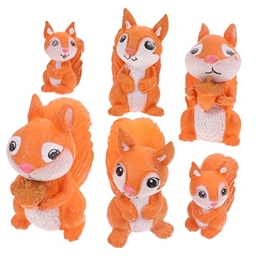 Milisten 6 Stück Miniature Squirrel Figuren Teiliges Niedliche Deko für Schreibtisch Garten Blumenpot und Puppenhaus Hochwertige Tierstatuen mit Feinen Details Milisten 6 Stück Miniature Squirrel Figuren Teiliges Niedliche Deko für Schreibtisch Garten Blumenpot und Puppenhaus Hochwertige Tierstatuen mit Feinen Details von Milisten
