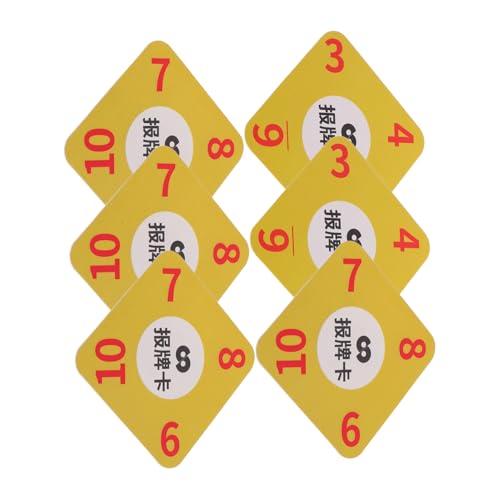 Milisten 6 Stück PVC Karten zur Kartenzählung Berichtskarten für Poker und Kartenspiele Einfach zu Bedienen für Freizeit und Wettkämpfe Steigert die Wettbewerbsfähigkeit und Effizienz Milisten 6 Stück PVC Karten zur Kartenzählung Berichtskarten für Poker und Kartenspiele Einfach zu Bedienen für Freizeit und Wettkämpfe Steigert die Wettbewerbsfähigkeit und Effizienz von Milisten