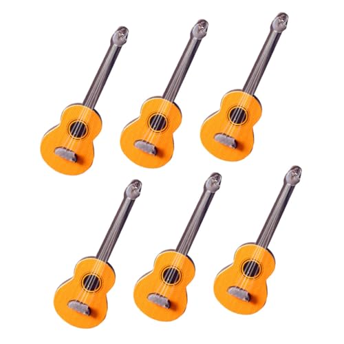 Milisten 6 Stück Puppenhaus Gitarre Mini-Gitarrenhandwerk Spielzeuggitarre Mini -Figur Mini-Gitarrenfigur Gitarrenstütze Gitarrenmodell kleine Ornamente Gitarrenmodellverzierung Holz Milisten 6 Stück Puppenhaus Gitarre Mini-Gitarrenhandwerk Spielzeuggitarre Mini -Figur Mini-Gitarrenfigur Gitarrenstütze Gitarrenmodell kleine Ornamente Gitarrenmodellverzierung Holz von Milisten