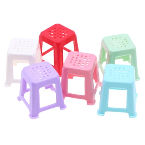 Milisten 6 Stück Puppenhaus Hocker Miniatur Klein Möbel Mini-hocker-Modell Mini-Stuhl Zum Basteln Mini-hockerfiguren Mikro-landschaftshocker-Ornament Mini-Ornamente Zum Basteln Plastik Milisten 6 Stück Puppenhaus Hocker Miniatur Klein Möbel Mini-hocker-Modell Mini-Stuhl Zum Basteln Mini-hockerfiguren Mikro-landschaftshocker-Ornament Mini-Ornamente Zum Basteln Plastik von Milisten