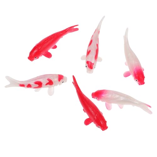 Milisten 6 Stück Puppenhaus Koi Fischmodelle – Miniatur Goldfischfiguren Aquarium Dekorationen Künstliche Karpfenfiguren Für Feengärten Und Landschaftsbau 45 cm Milisten 6 Stück Puppenhaus Koi Fischmodelle – Miniatur Goldfischfiguren Aquarium Dekorationen Künstliche Karpfenfiguren Für Feengärten Und Landschaftsbau 45 cm von Milisten