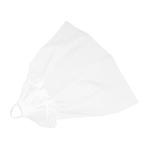 Milisten 6 Stück Puppenschleier Spitze Hochzeitspuppe Braut- Brautschleier Kleid böse Puppen Gewichte für Hochzeitsschleier Brautschuhe Hochzeitsschleier kurz drehbare Figur Garn Weiß von Milisten