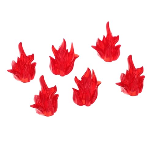 Milisten 6 Stück Puzzle Bausteine Mini -Feuerwehrdekorationen Kreatives Spiel Flammen Bausteine Feuer Halloween Fire Models Bildungsfeuermodelle Halloween -Flammenmodelle Plastik rot Milisten 6 Stück Puzzle Bausteine Mini -Feuerwehrdekorationen Kreatives Spiel Flammen Bausteine Feuer Halloween Fire Models Bildungsfeuermodelle Halloween -Flammenmodelle Plastik rot von Milisten