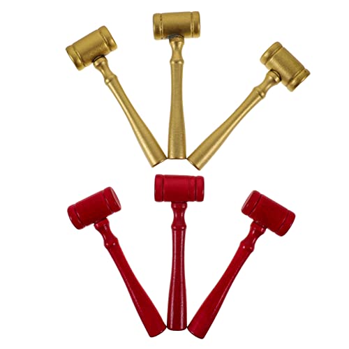 Milisten 6 Stück Richter Hammergeschenk Auktion Und Für Spielzeughammer -Richterhammer Richterhammer Richterhammer Prop Kinderspielzeug Holz Milisten 6 Stück Richter Hammergeschenk Auktion Und Für Spielzeughammer -Richterhammer Richterhammer Richterhammer Prop Kinderspielzeug Holz von Milisten