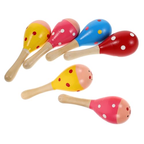 Milisten 6 Stück Sandhammer aus Holz für kinderspielzeug Orff Instrumente Gruppenspielzeug Farbige Holzspielzeuge Eierstreuer Eierbecher Marakas für Erwachsene Mini-Maracas Milisten 6 Stück Sandhammer aus Holz für kinderspielzeug Orff Instrumente Gruppenspielzeug Farbige Holzspielzeuge Eierstreuer Eierbecher Marakas für Erwachsene Mini-Maracas von Milisten
