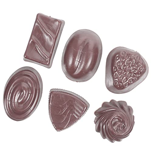 Milisten 6 Stück Schokoladen -Requisitenmodell künstlich Barren realistisch Schokoladen-Attrappe Schokoladen-Imitation süßigkeiten kleines Schokoladenmodell simulierte Schokolade PVC Black Milisten 6 Stück Schokoladen -Requisitenmodell künstlich Barren realistisch Schokoladen-Attrappe Schokoladen-Imitation süßigkeiten kleines Schokoladenmodell simulierte Schokolade PVC Black von Milisten
