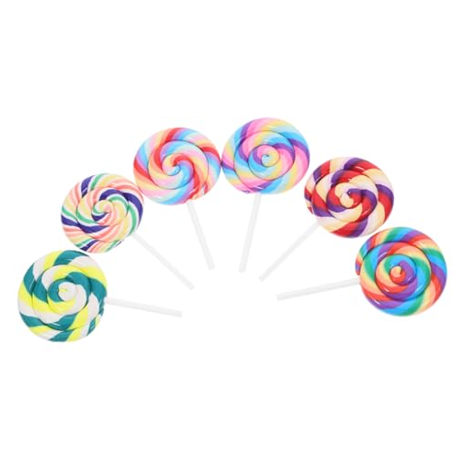 Milisten 6 Stück Simulation Lollipop Süßigkeiten Große Lollipop Lollipops Lollipop Stirnband Lollipop Charms Lollipop Krone Blume Lollipop Charm Riesen Lollipop Prop Polymer Clay Milisten 6 Stück Simulation Lollipop Süßigkeiten Große Lollipop Lollipops Lollipop Stirnband Lollipop Charms Lollipop Krone Blume Lollipop Charm Riesen Lollipop Prop Polymer Clay von Milisten