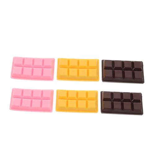 Milisten 6 Stück Simuliertes Schokoladenmodell Shop Display Requisite Dessert aus künstlichen Lebensmitteln kleine gefälschte Schokolade gefälschtes Gebäck simuliertes Schokoladendekor PVC Milisten 6 Stück Simuliertes Schokoladenmodell Shop Display Requisite Dessert aus künstlichen Lebensmitteln kleine gefälschte Schokolade gefälschtes Gebäck simuliertes Schokoladendekor PVC von Milisten