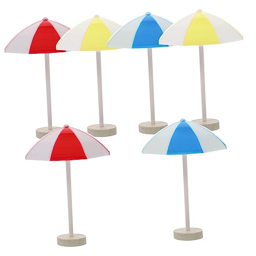Milisten 6 Stück Strandschirme Ornamente Nautisch Figuren Miniatur Puppe Regenschirme Tragbar Mini-strandschirme Plastik Milisten 6 Stück Strandschirme Ornamente Nautisch Figuren Miniatur Puppe Regenschirme Tragbar Mini-strandschirme Plastik von Milisten