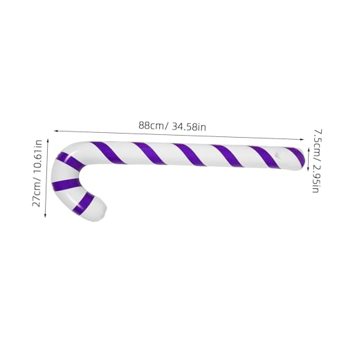 Milisten 6 Stück Teiliges Aufblasbare Candy Cane Ballons Bunte Weihnachtsdekorationen Interaktive Party Requisiten Leicht zu Verstauen für Indoor und Outdoor Feierlichkeiten von Milisten