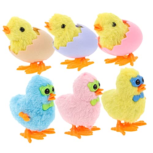 Milisten 6 Stück Teiliges Aufziehspielzeug Kleine Gehende Küken Windup Walking Toy Langlebig Ostergeschenk für Party Mitgebsel Spielerisch Eltern Junge Mädchen Bindung von Milisten