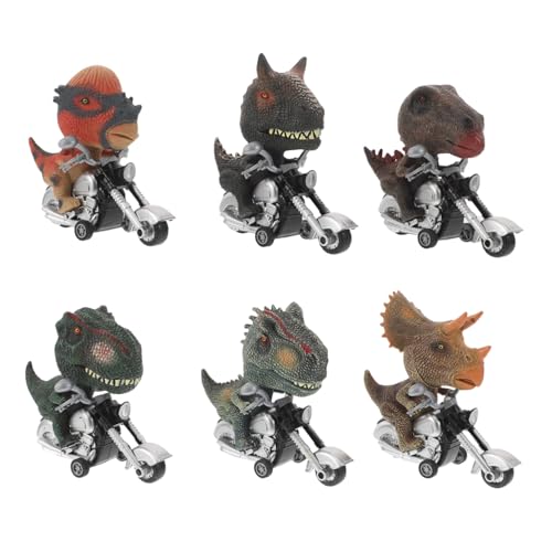 Milisten 6 Stück Teiliges Dinosaurier Rückziehauto Set Friktionsantrieb Dinosaurier Fahrzeuge für Familie Interaktion und Outdoor Spielspaß von Milisten