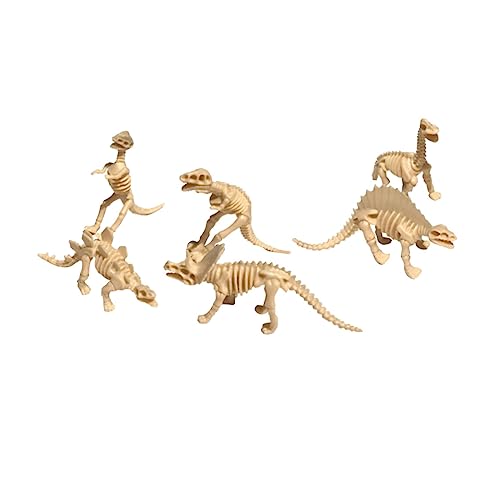 Milisten 6 Stück Teiliges Dinosaurier Skelett Modell aus Kunststoff Realistisches Lernspielzeug für Fördert Fantasie und Sammlung Pädagogisch Geeignet für Jungen und Mädchen Milisten 6 Stück Teiliges Dinosaurier Skelett Modell aus Kunststoff Realistisches Lernspielzeug für Fördert Fantasie und Sammlung Pädagogisch Geeignet für Jungen und Mädchen von Milisten